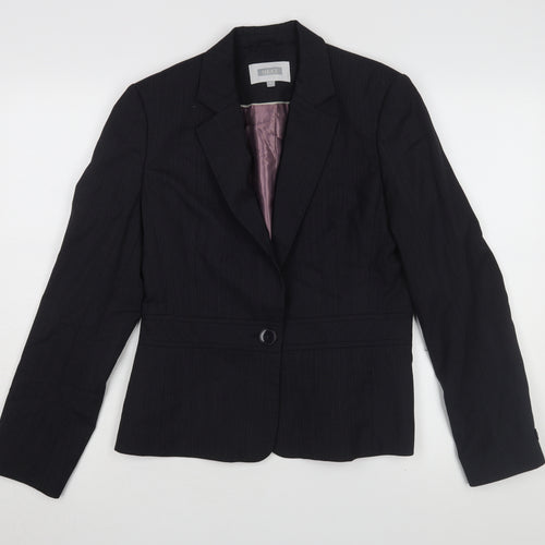 Next Women's Black Pinstripe Blazer Size 12