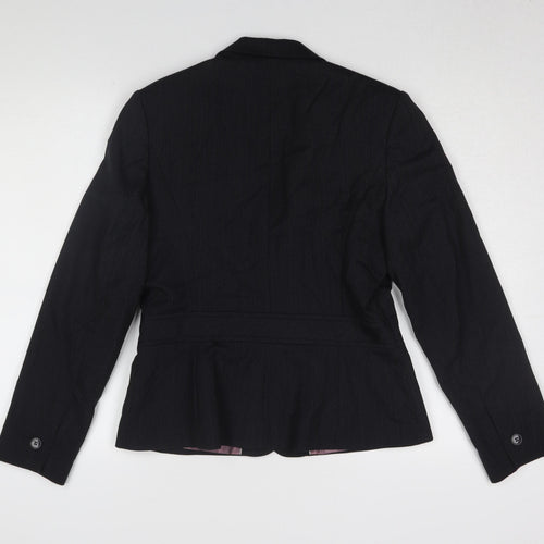 Next Women's Black Pinstripe Blazer Size 12