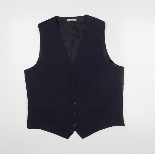 Marks and Spencer Men's Blue Suit Waistcoat, Chest 42R