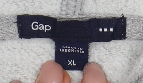 GAP Men's Grey Pullover Hoodie XL Hooded Logo