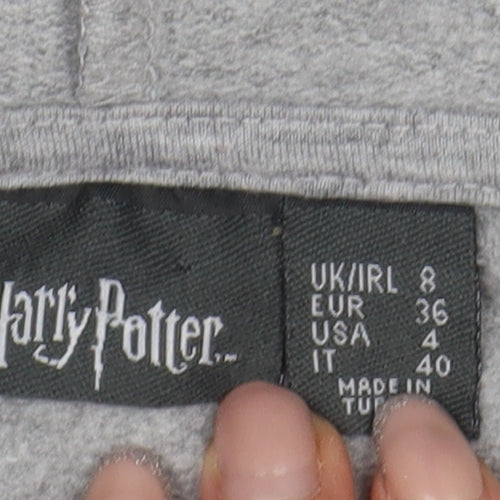 Harry Potter Women's Grey Pullover Hoodie UK 8