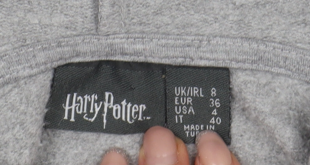 Harry Potter Women's Grey Pullover Hoodie UK 8