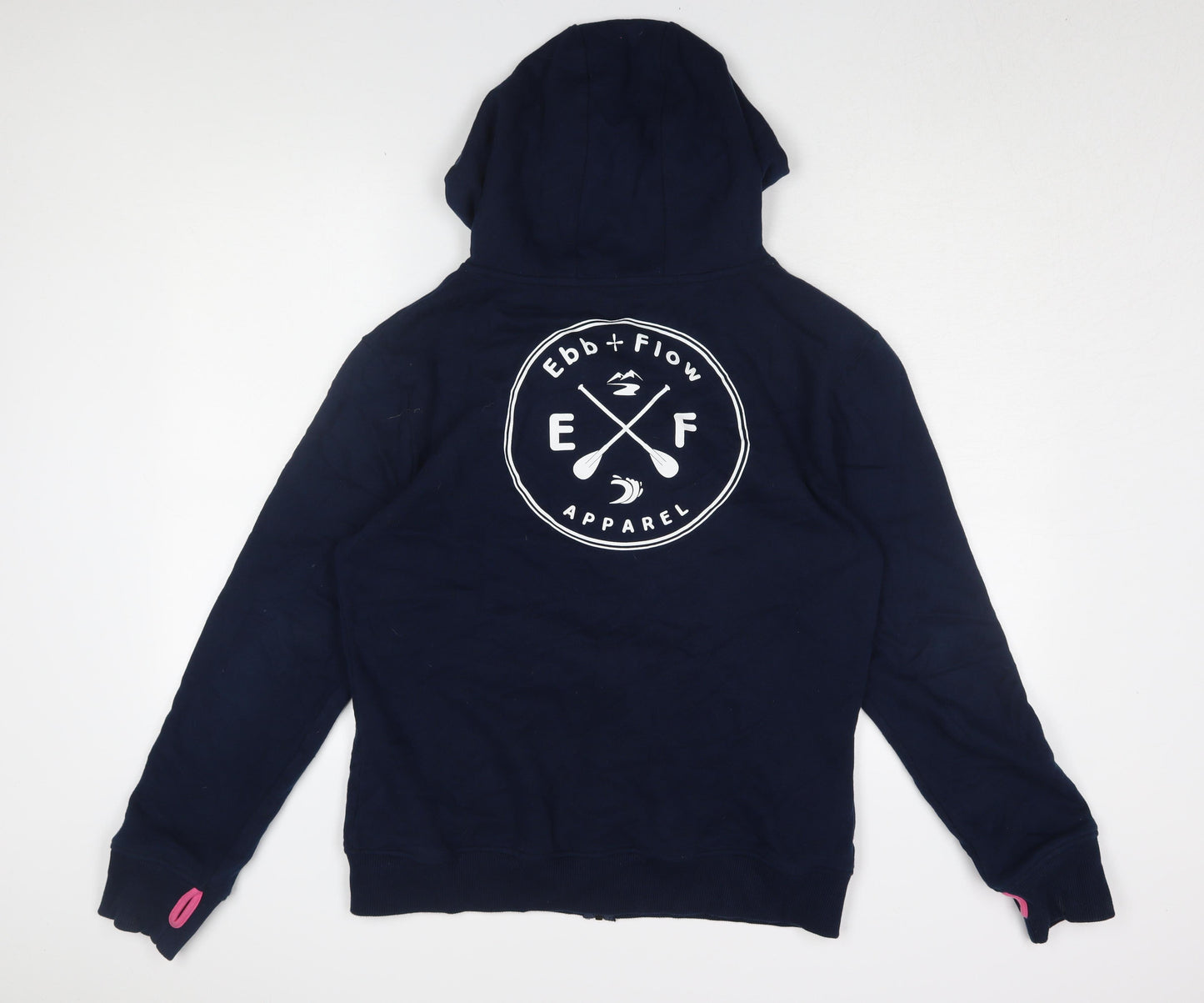 Ebb + Flow Women's Blue Hooded Jacket L