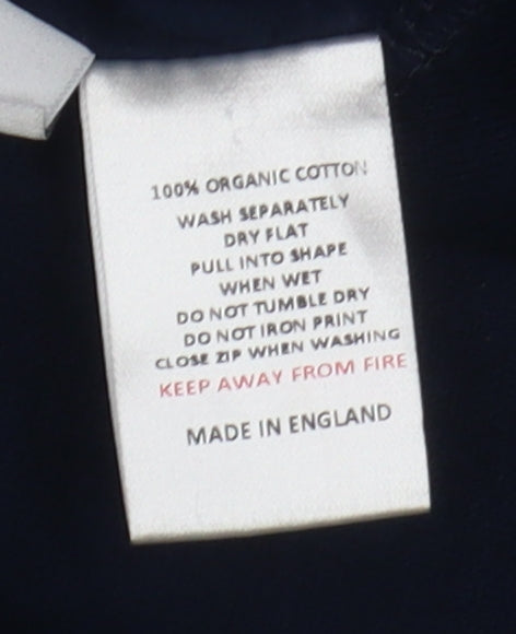 Ebb + Flow Women's Blue Hooded Jacket L