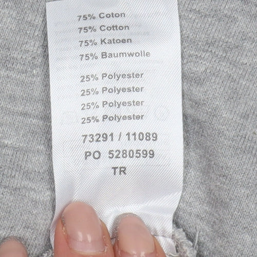 Damart Grey Women's Mock Neck Sweatshirt Zip 14/16