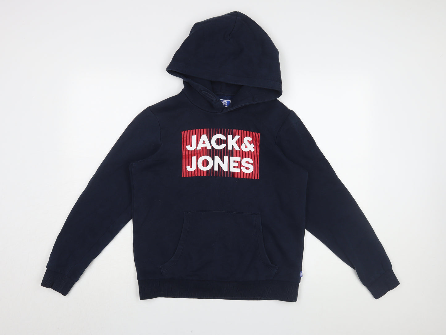 Jack & Jones Blue Boys Pullover Hoodie Size 164