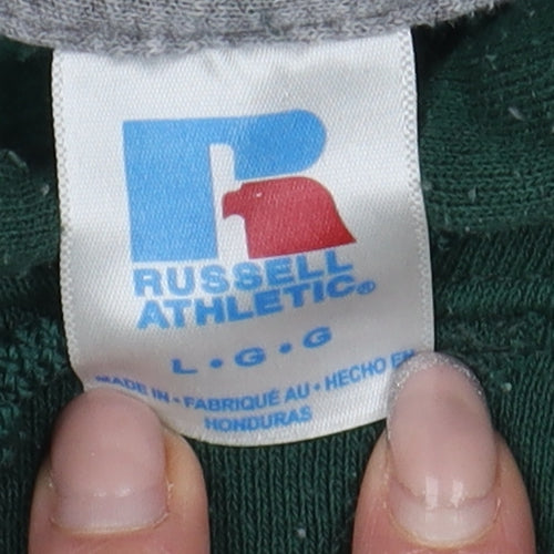 Russell Athletic Men's Green L Pullover Hoodie