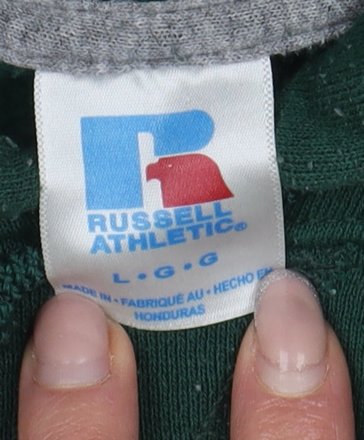 Russell Athletic Men's Green L Pullover Hoodie