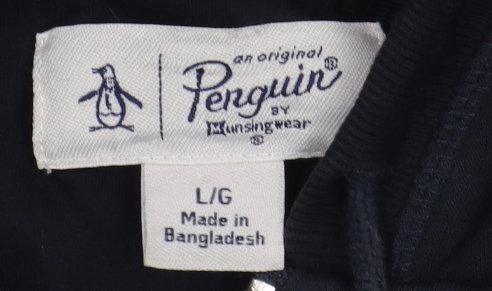 Penguin Men's Black Hoodie Jacket L Hooded Casual