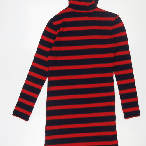 Jack Wills Women's Multicoloured Stripe T-Shirt Dress Size 6