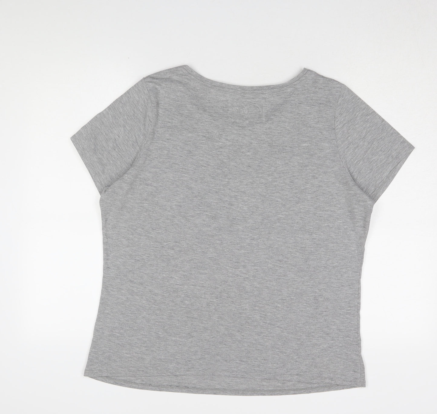 Coca-Cola Women's Grey Christmas T-Shirt Size 18