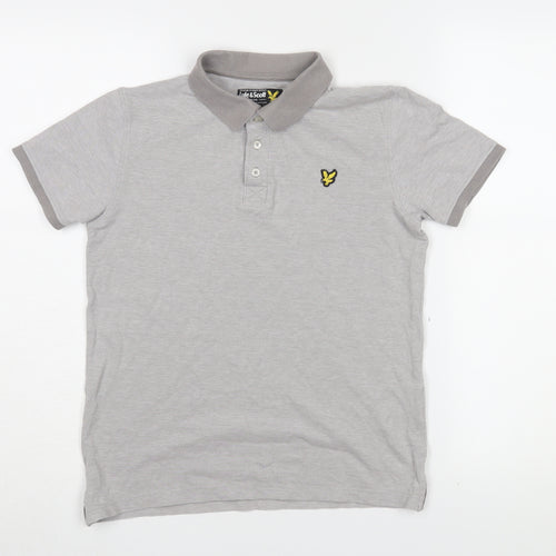 Lyle & Scott Boys Grey Polo Shirt 12-13 Years, Casual Style