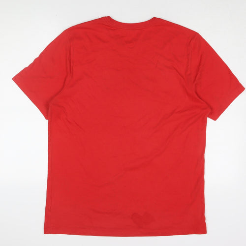 Nike Men's Red Sports T-Shirt L