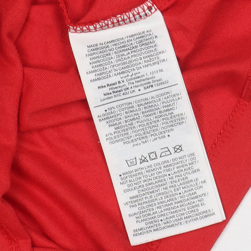 Nike Men's Red Sports T-Shirt L