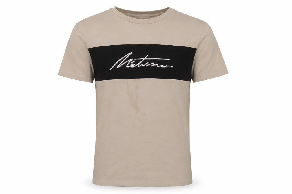 Métissier Paris Beige Crew Neck Men's T-Shirt L