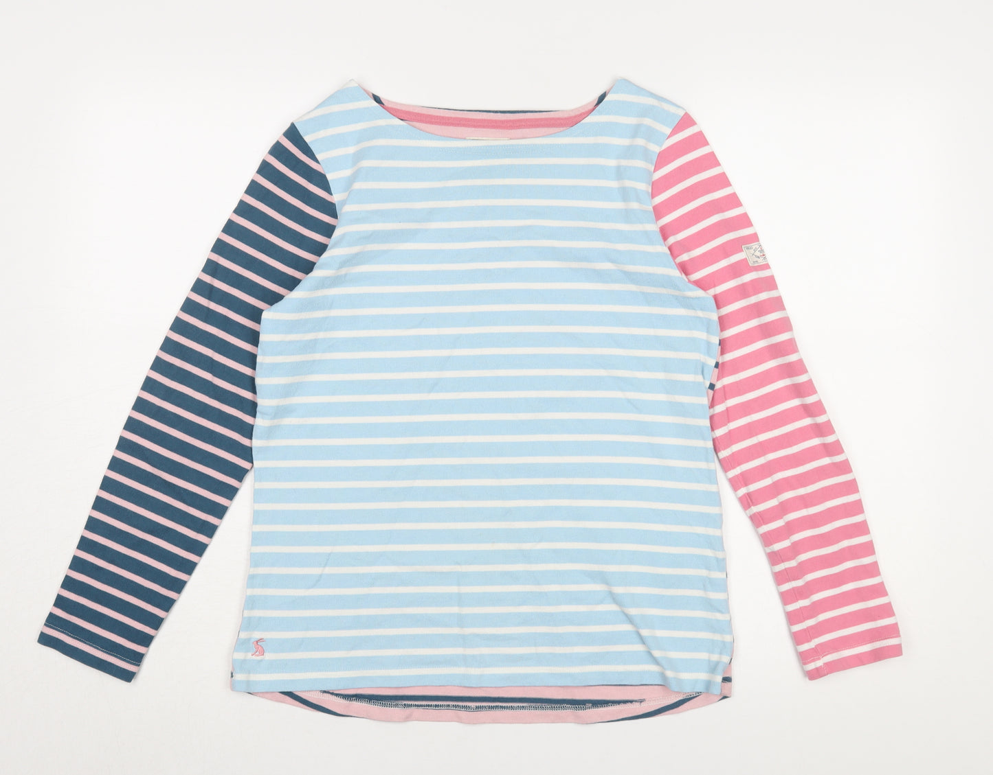 Joules Women's Multicoloured Striped T-Shirt, Size 12