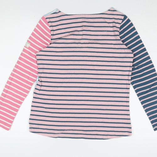 Joules Women's Multicoloured Striped T-Shirt, Size 12