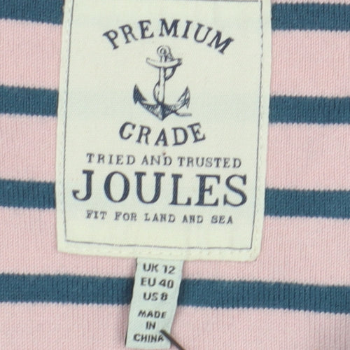 Joules Women's Multicoloured Striped T-Shirt, Size 12