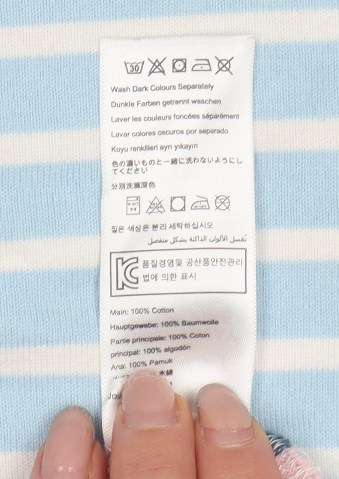 Joules Women's Multicoloured Striped T-Shirt, Size 12