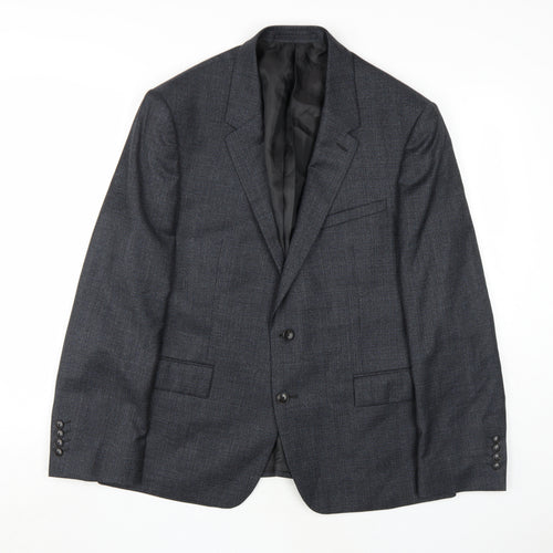 Marks & Spencer Men's Grey Wool Blazer 44S