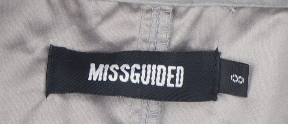 Missguided Women's Grey Long Trench Coat