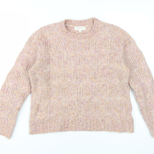 Per Una Women's Multicoloured Cable-Knit Jumper M