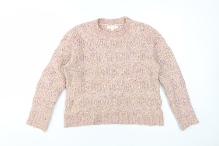 Per Una Women's Multicoloured Cable-Knit Jumper M