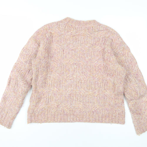 Per Una Women's Multicoloured Cable-Knit Jumper M