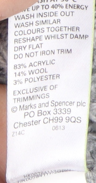 Marks and Spencer Women's Grey Jumper Size 14