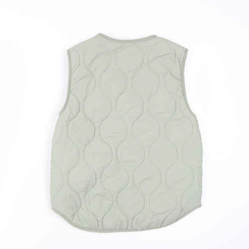 Zara Girls Green Quilted Sleeveless Puffer Jacket 11-12Y