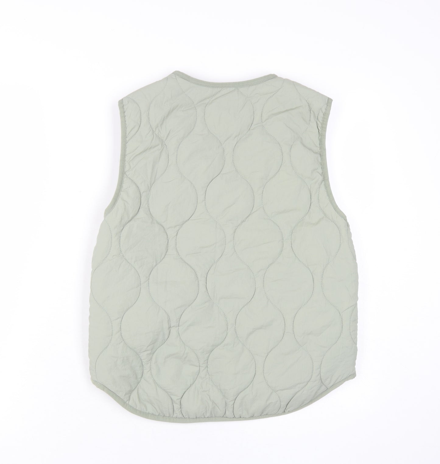 Zara Girls Green Quilted Sleeveless Puffer Jacket 11-12Y
