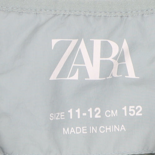 Zara Girls Green Quilted Sleeveless Puffer Jacket 11-12Y