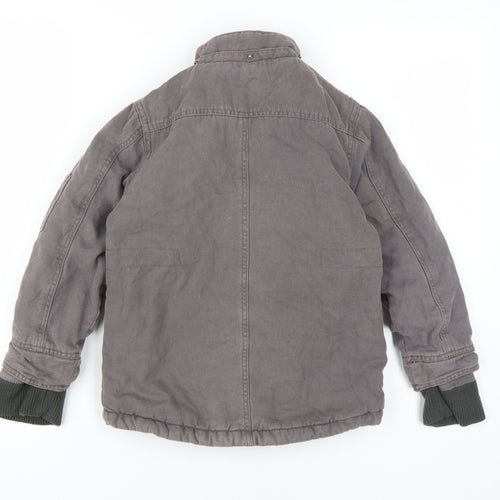 Sevenhill Boys Grey Cotton Basic Jacket 6 Years