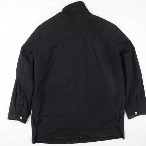 Marks and Spencer Men's Black Overcoat, L, Waterproof