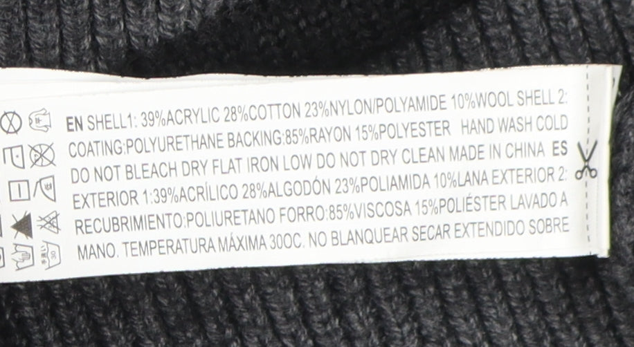 Forever 21 Women's Grey Knit Cape Jumper XS