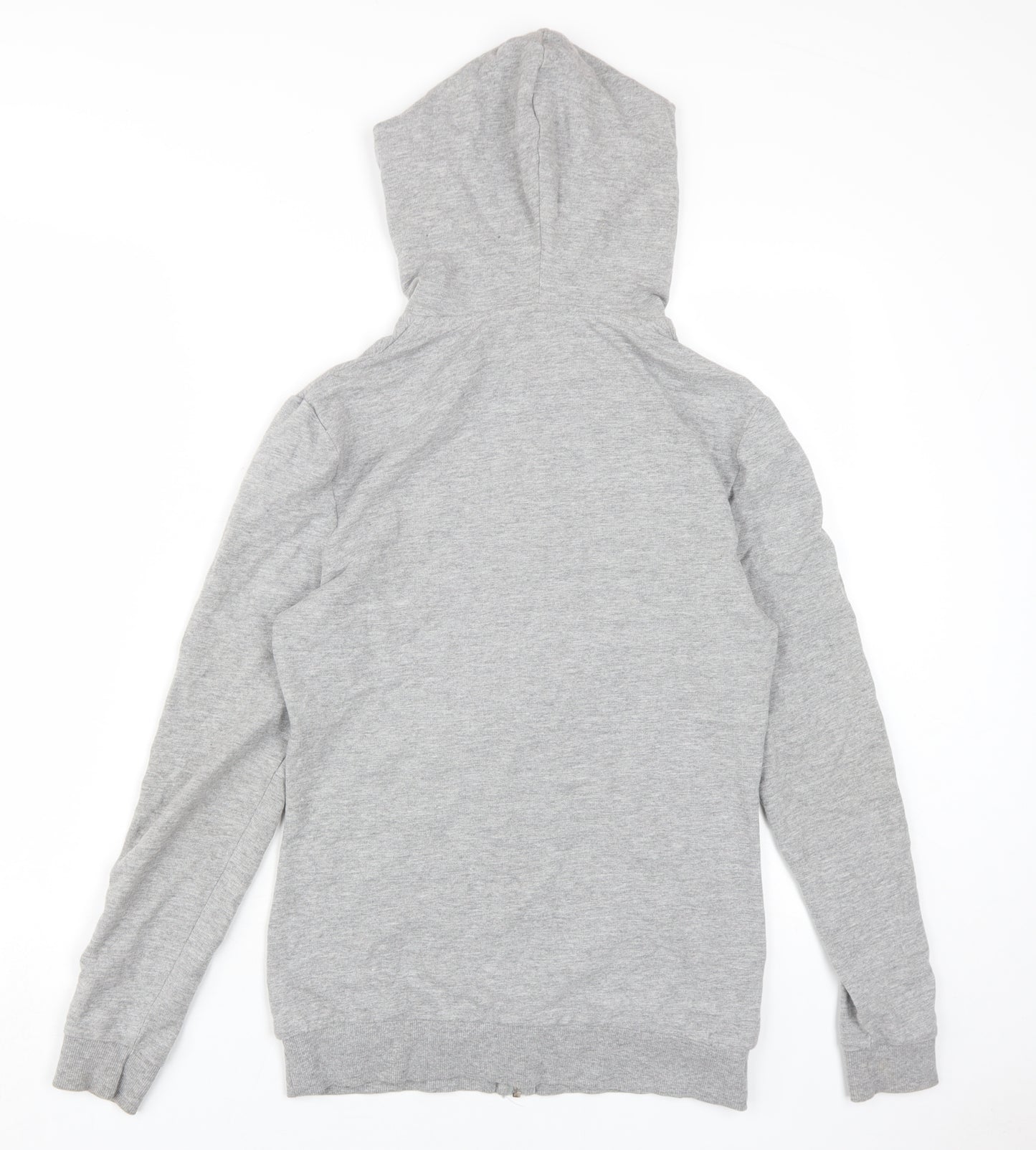ASOS Design Men's Grey Full Zip Hoodie, Size S, Casual Comfort