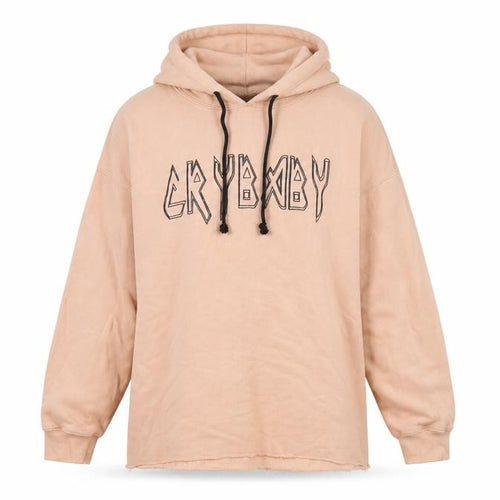 Missguided Beige Women's Hoodie Size 14 - Graphic Print, Logo