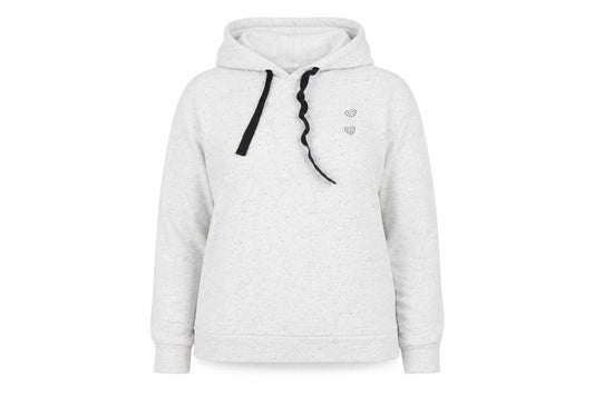 Front view of Oasis Women's Grey Pullover Hoodie, size L