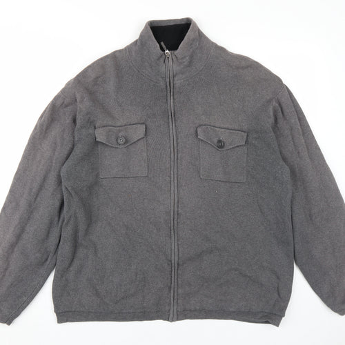 Marks and Spencer Men's Grey XL Stand-Up Collar Jacket