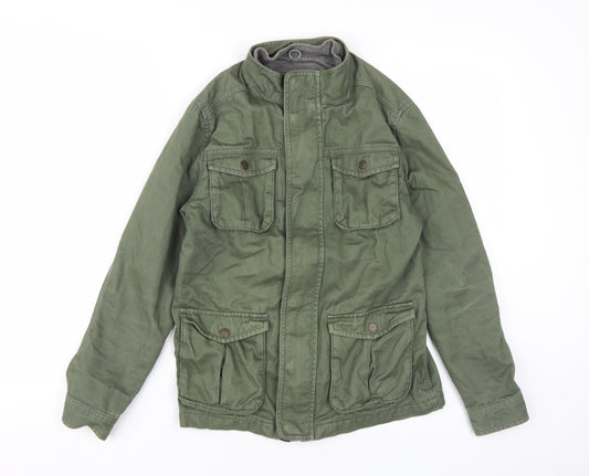 Marks and Spencer Boys Green Military Jacket 11-12 Years