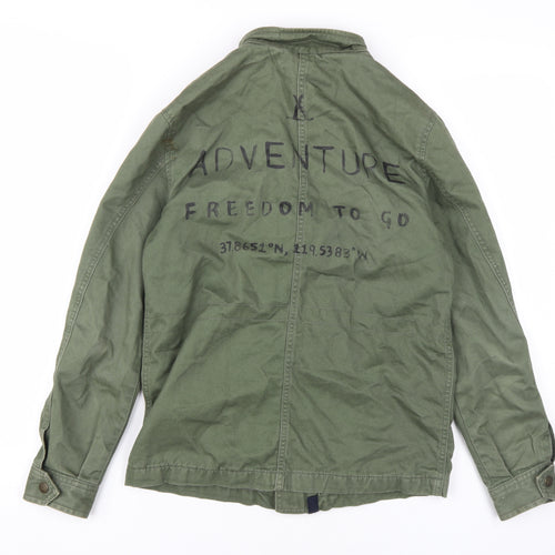 Marks and Spencer Boys Green Military Jacket 11-12 Years