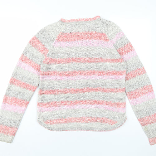 Isle Women's Multicoloured Striped Pullover Jumper S
