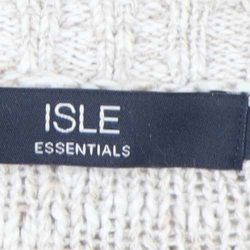 Isle Essentials Women's Beige Cardigan Size S