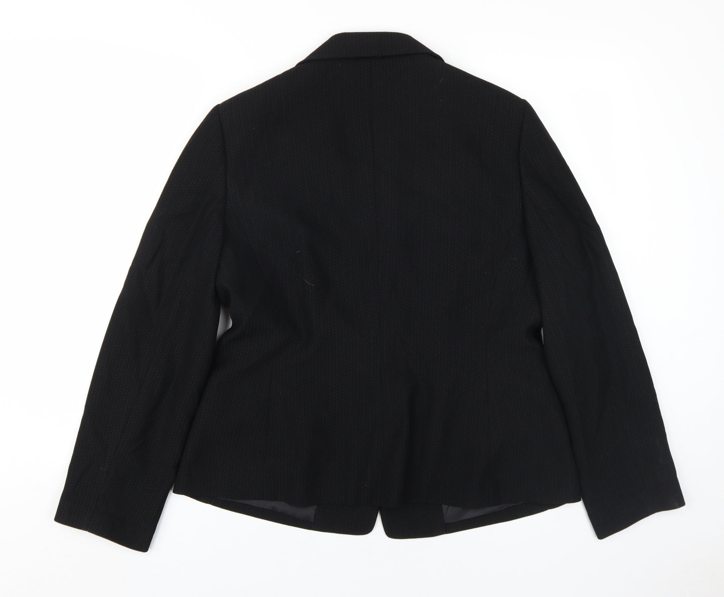 Kasper Women's Black Two-Button Blazer Size 12