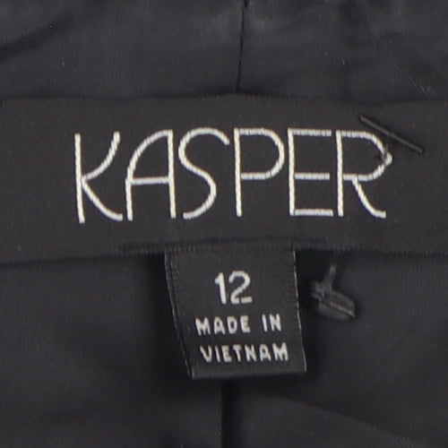 Kasper Women's Black Two-Button Blazer Size 12
