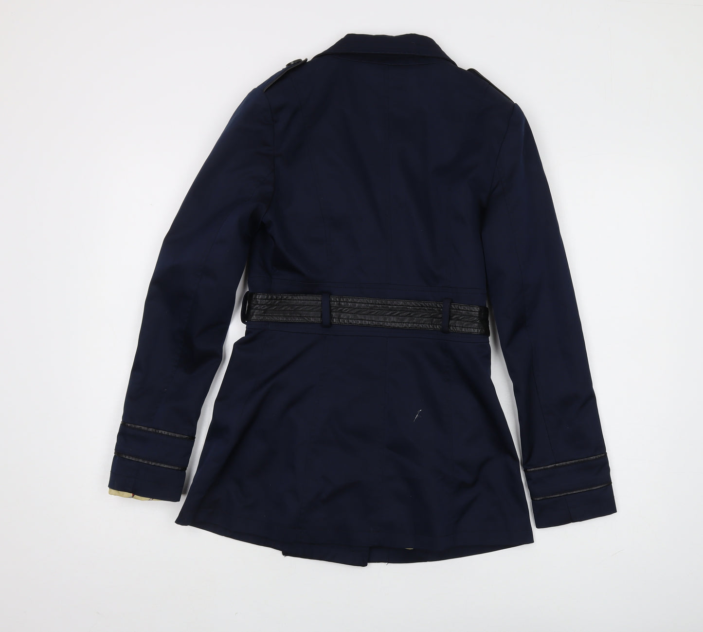 Keryna Paris Women's Blue Pea Coat S - Classic Chic