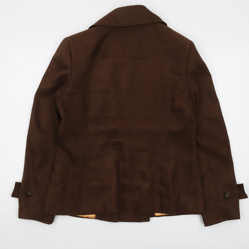 Marks and Spencer Women's Brown Pea Coat Size 14