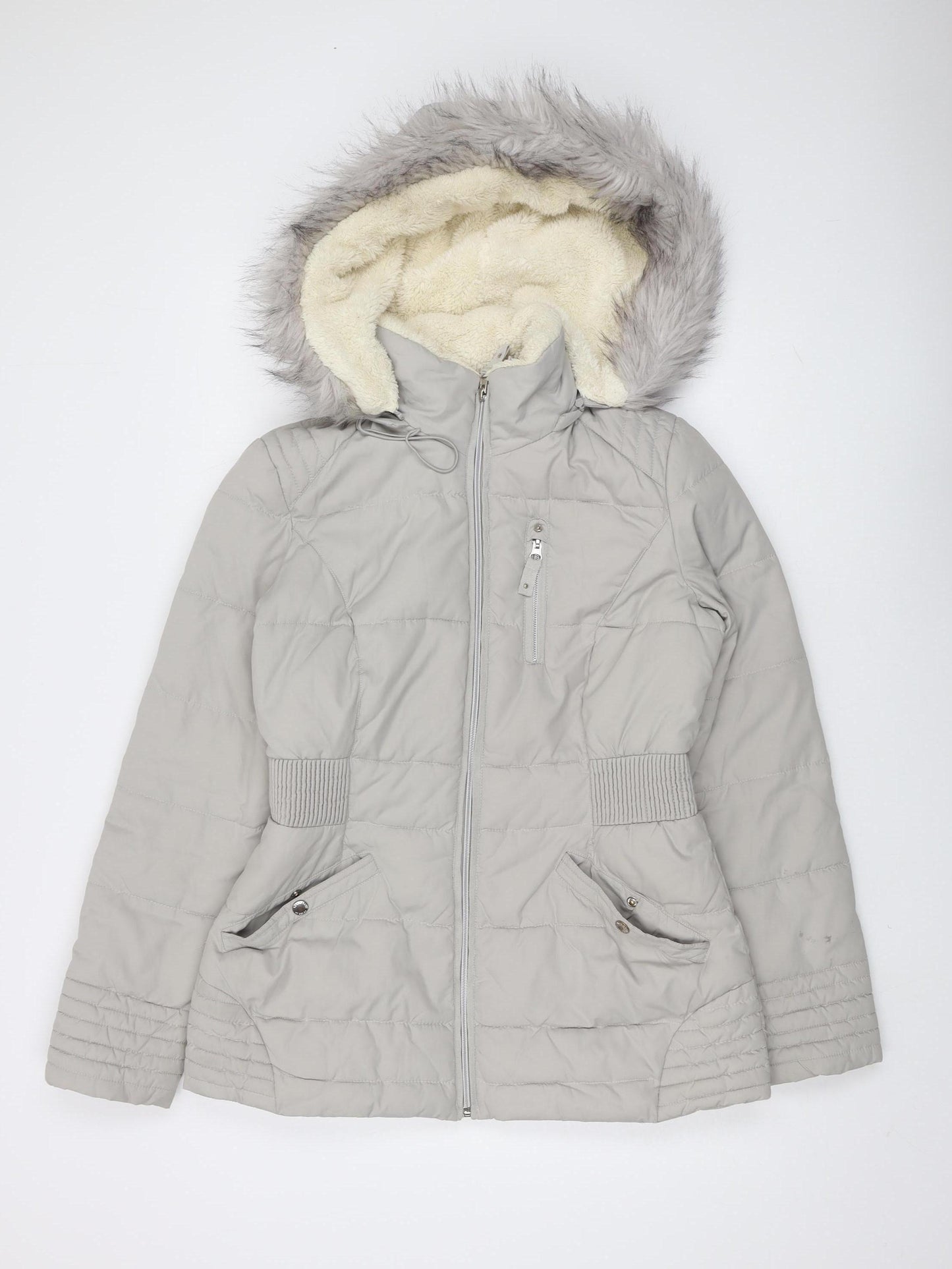 Laundry by Design Women's Grey Puffer Jacket M