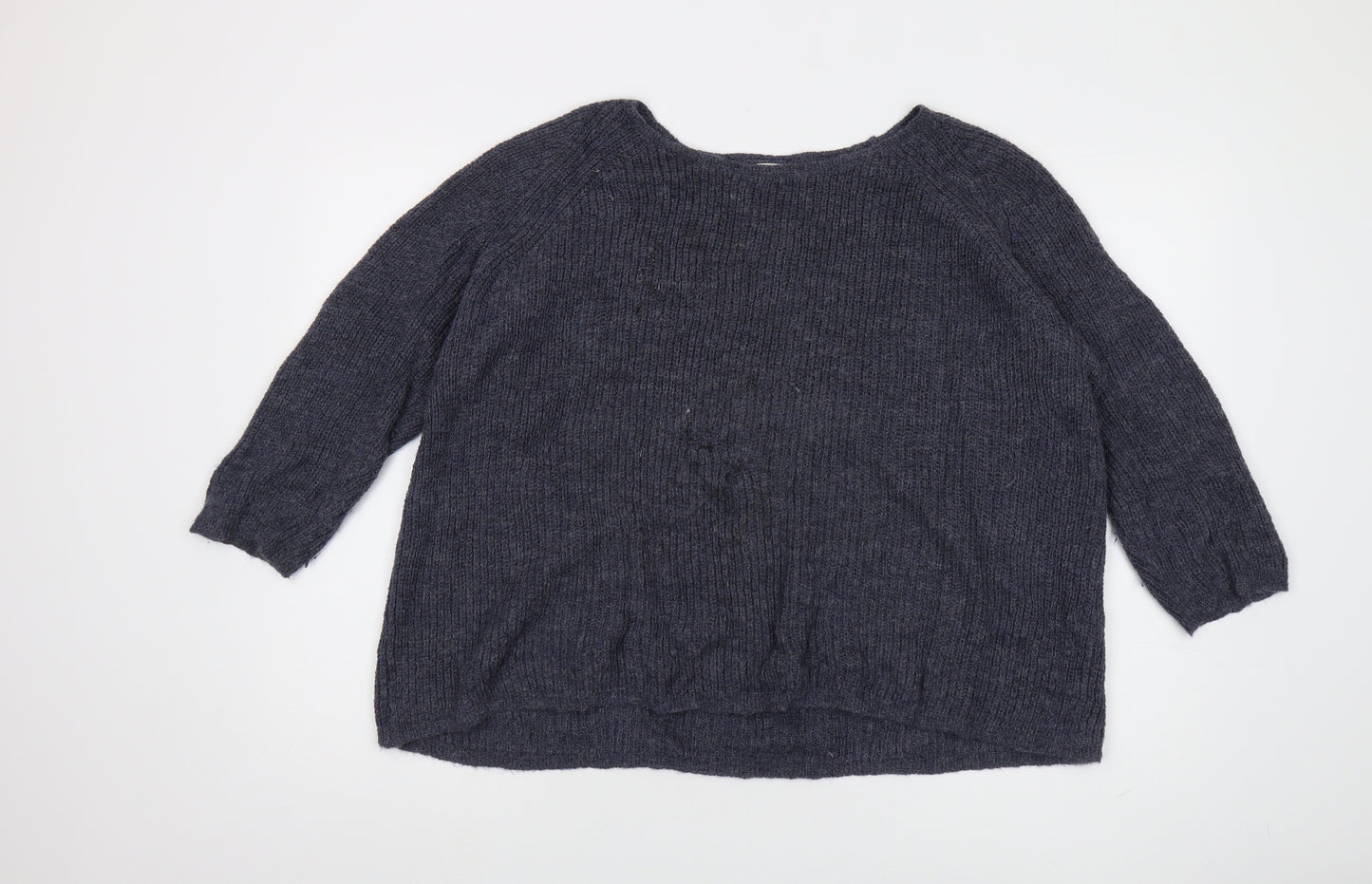 Poetry Women's Blue Alpaca Pullover, Size 20