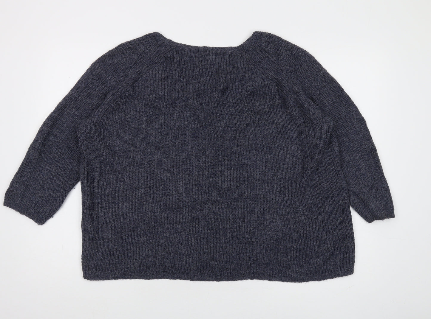 Poetry Women's Blue Alpaca Pullover, Size 20